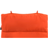 Oranger gepolsterter Kissenrücken mit zwei Schlaufen oben