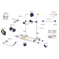 Fiamma kit de montage pour Carry Bike Pro Hymer Blue R&eacute;f&eacute;rence Fiamma 98656-534