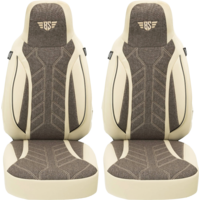 Bremer stoelhoezen camperstoelhoezen 2 stuks voor Ducato / Jumper / Boxer beige/bruin