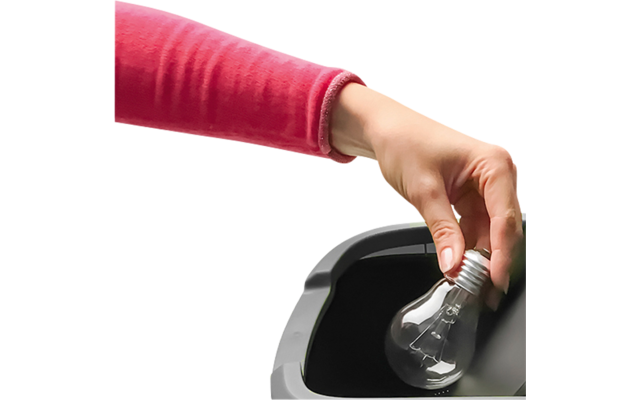 Product image Rotho Twist waste garbage can with swing and hinged lid 1