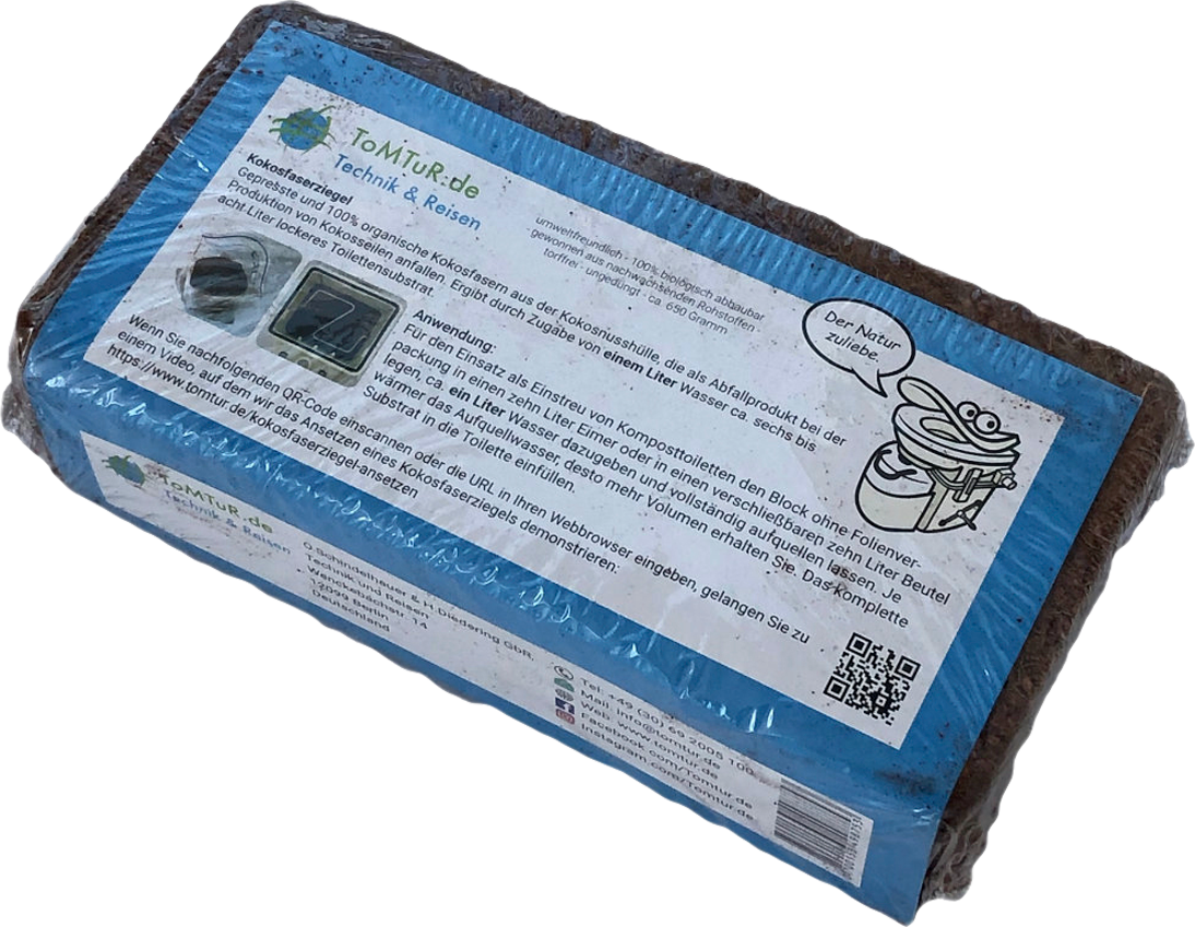 Romberg Terriccio Di Cocco In Mattone - 1 Blocco Produce 7-8 Litri Di Terra - 100% Naturale