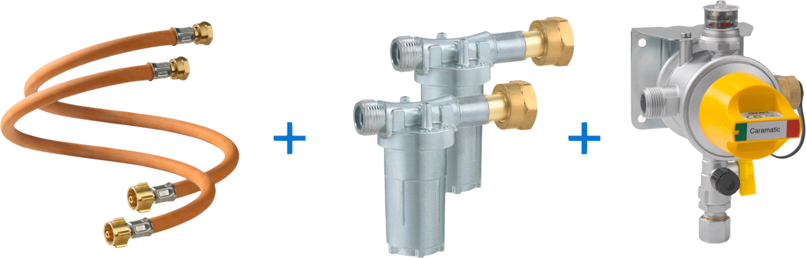 GOK Regolatore Di Bassa Pressione Per Imbarcazioni, 30 Mbar, 1,5 Kg/h, Con Manometro Integrato, Conforme Normativa EN12864 Allegato M, Rivestimento Anticorrosivo Blu