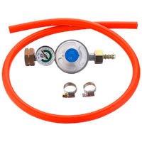 Cadac Universaldruckregler 30 mbar mit Flaschendruckmesser und Gasschlauch 85 cm