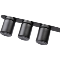 Silwy Magnet-Feinkostgläser ALL BLACK 192 ml inkl. Leiste BLACK