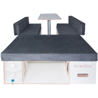 Kit de camperizaci&oacute;n con mesa apto para furgoneta/autob&uacute;s blanco Campingbox 115 Moonbox