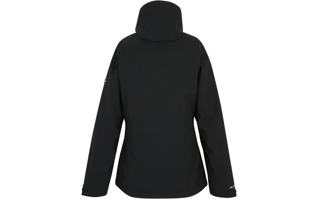 Schwarze Jacke von hinten mit Kapuze