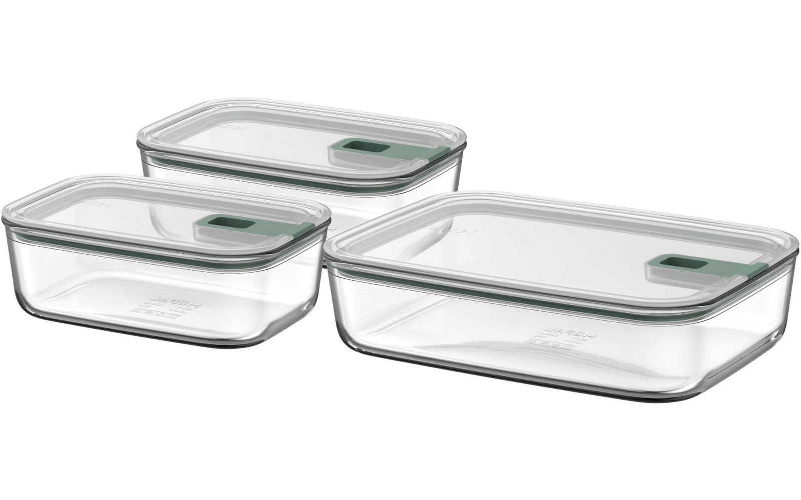Imagen del producto Mepal EasyClip Glas Frischhaltedosen Set 3-teilig 1