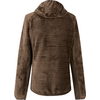 Brauner Kapuzenpullover aus weichem Material, Rückansicht