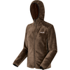 Braune Jacke mit Kapuze und Reißverschluss