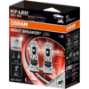 Produktverpackung mit OSRAM-Logo, Aufschrift 'H7-LED', '12V | 16W' und 'NIGHT BREAKER® LED', zwei abgebildete LED-Scheinwerferlampen, schwarze und rote Verpackung