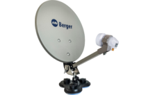 Sistema satellitare mobile Berger set completo singolo LNB in valigia da campeggio