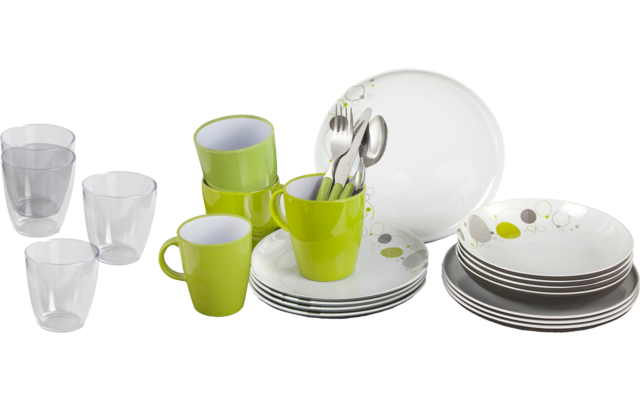 Produktbild Brunner All Inclusive Melamin Geschirrset Antirutsch, BPA-frei und bruchunempfindlich 36-teilig 1