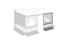 Fiamma Privacy Room CS light front panel for awning awnings