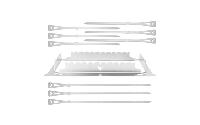 Set de supports de brochettes Fennek pour le barbecue Fennek 2.0
