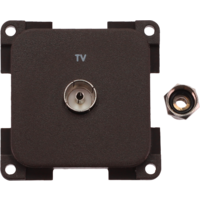 Inprojal System 10.000 Steckdose TV  5 mm braun