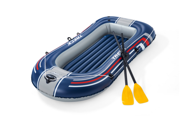 Bestway Hydro Force Treck X1 Schlauchboot Set 4 teilig für 2 Personen mit 2 Paddeln 228 x 121 x 32 cm