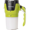 Partie supérieure vert-noir, partie inférieure cylindrique blanche, zone noire avec l'inscription blanche ENTAC, poignée à droite avec un câble USB blanc branché sur le connecteur