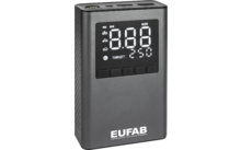 Eufab batteriebetriebener Mini Kompressor mit integrierter Powerbank 800 mAh