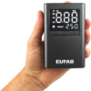 Eufab batteriebetriebener Mini Kompressor mit integrierter Powerbank 800 mAh
