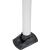 weißer Stab mit schwarzer rechteckiger Gummisockel