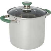 Bo-Camp Flair Plus cacerola de acero inoxidable con tapa de cristal 16 cm