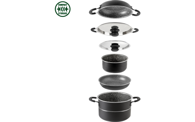 Image du produit Brunner Pirate 9+1 &oslash; 24 m Set de casseroles 10 pi&egrave;ces 1