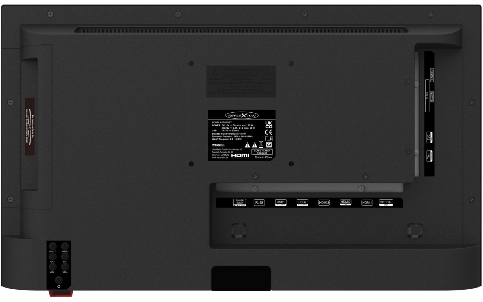 Produktbild Reflexion LED-Smart TV Fernseher mit DVD-Player Full HD 12V / 24V / 240V schwarz 1