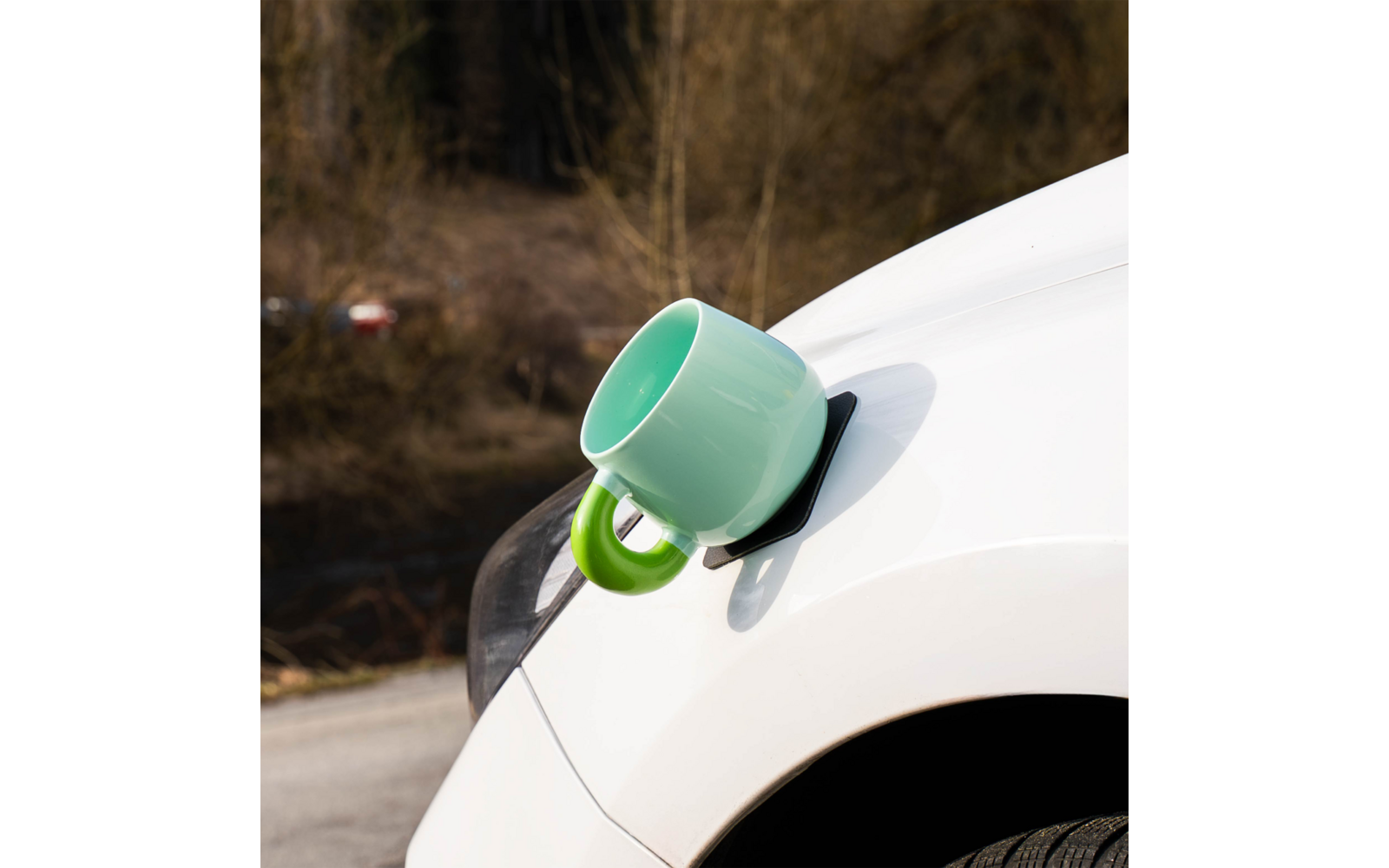 Produktbild Silwy Magnet Henkeltasse aus Porzellan und Metall-Nano-Gel-Pad 470 ml 1