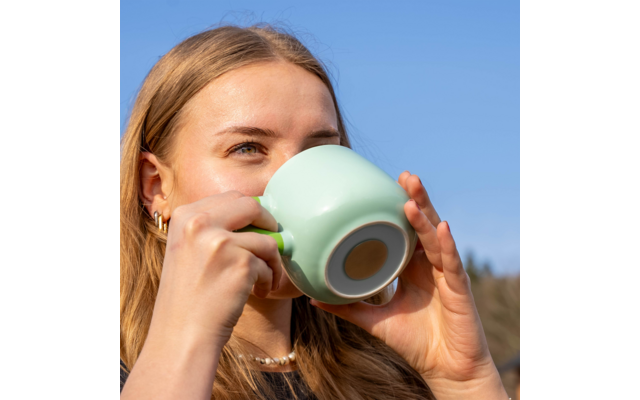 Produktbild Silwy Magnet Henkeltasse aus Porzellan und Metall-Nano-Gel-Pad 470 ml 1
