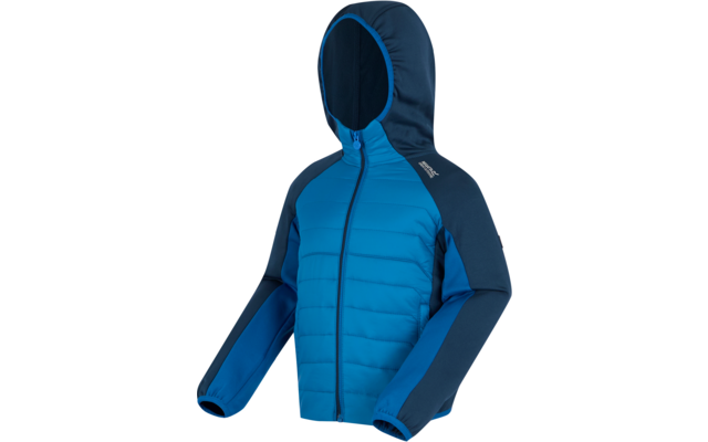 Blauwe en donkerblauwe jas met capuchon voor heren