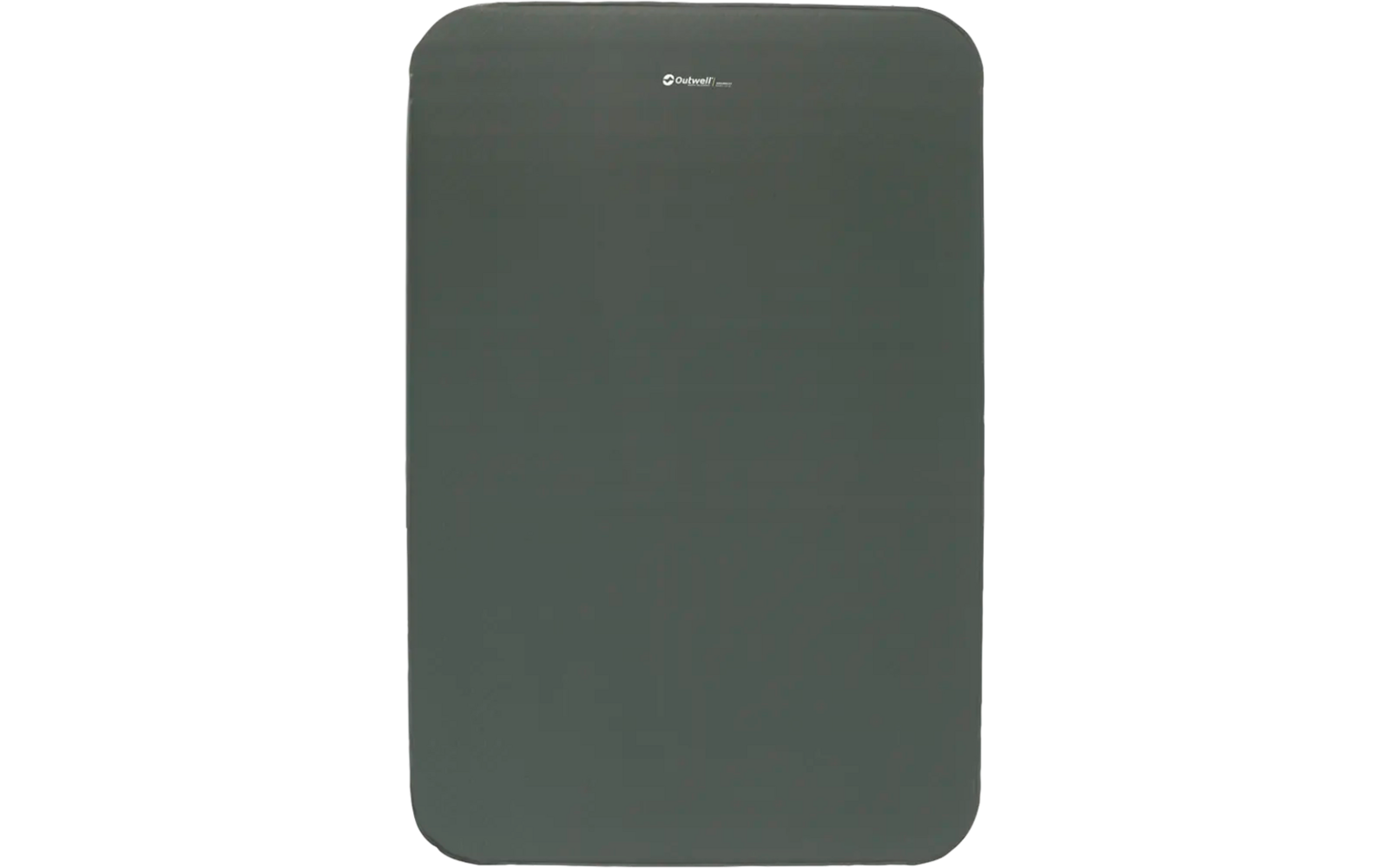 Rechthoekig donkergrijs bord met afgeronde hoeken en tekst bovenaan