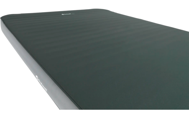 Zwart sportmatje met witte rand