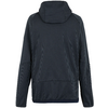 Schwarzer Kapuzenpullover von hinten