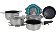 210014 195331 - Gimex Topfset Aluminium Induktion silber