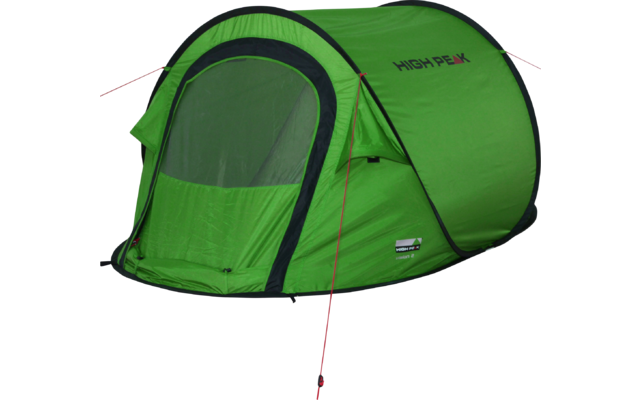 High Peak Vision 2 Single Roof Pop Up Throw Tent Green
