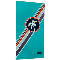 Linge de plage BusBoxx en coton 160 cm x 80 cm bleu