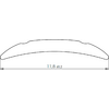 Kleines Produktbild Estorfer Leistenf&uuml;ller PVC Breite 12 mm Meterware 1