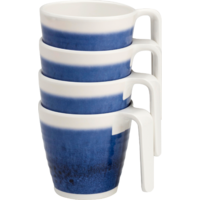 Flamefield Stacking Mug Becher 4er Set 350 ml azure