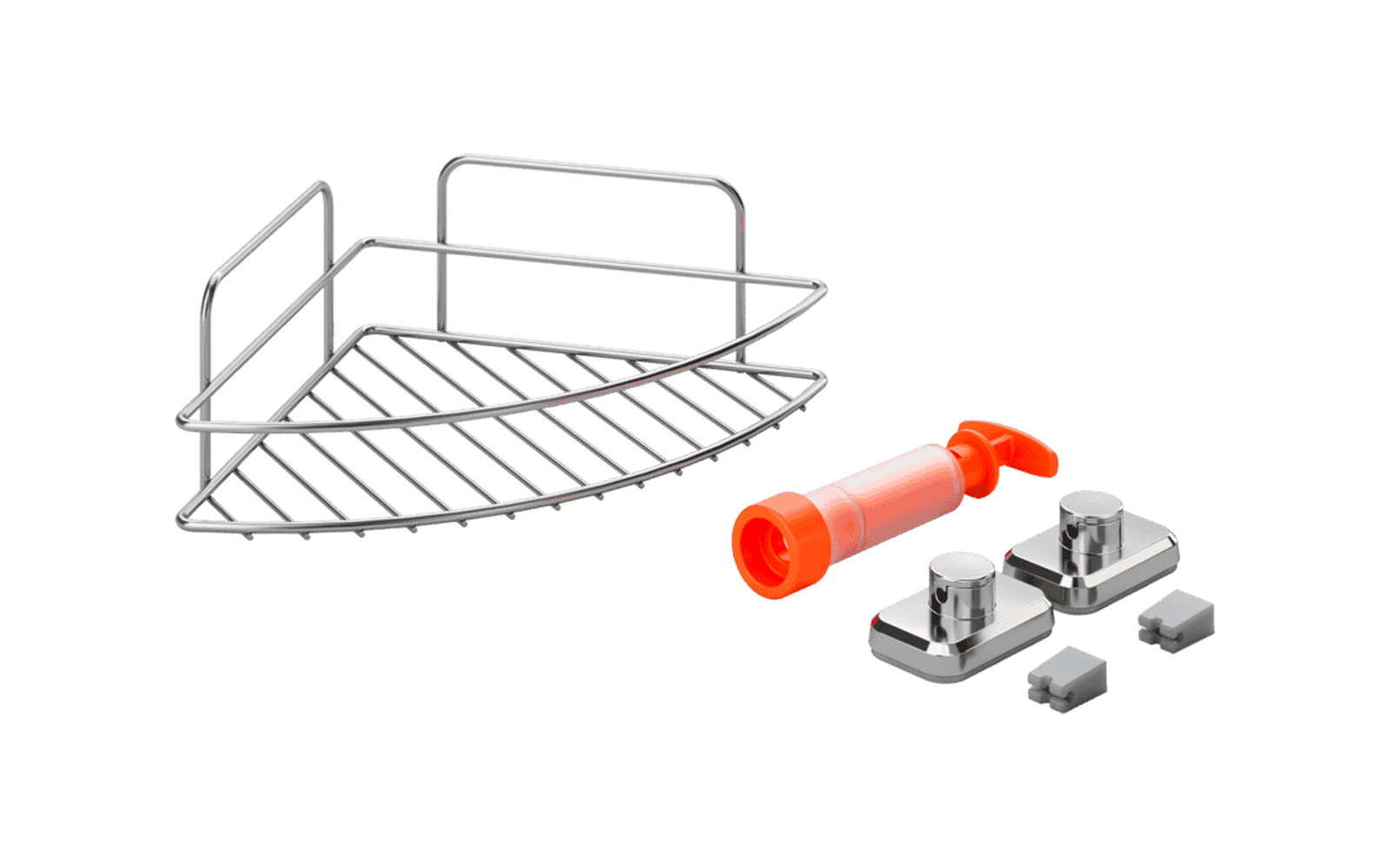 Image du produit Metaltex Reflex LUXY VacuumFix Eckregal 1