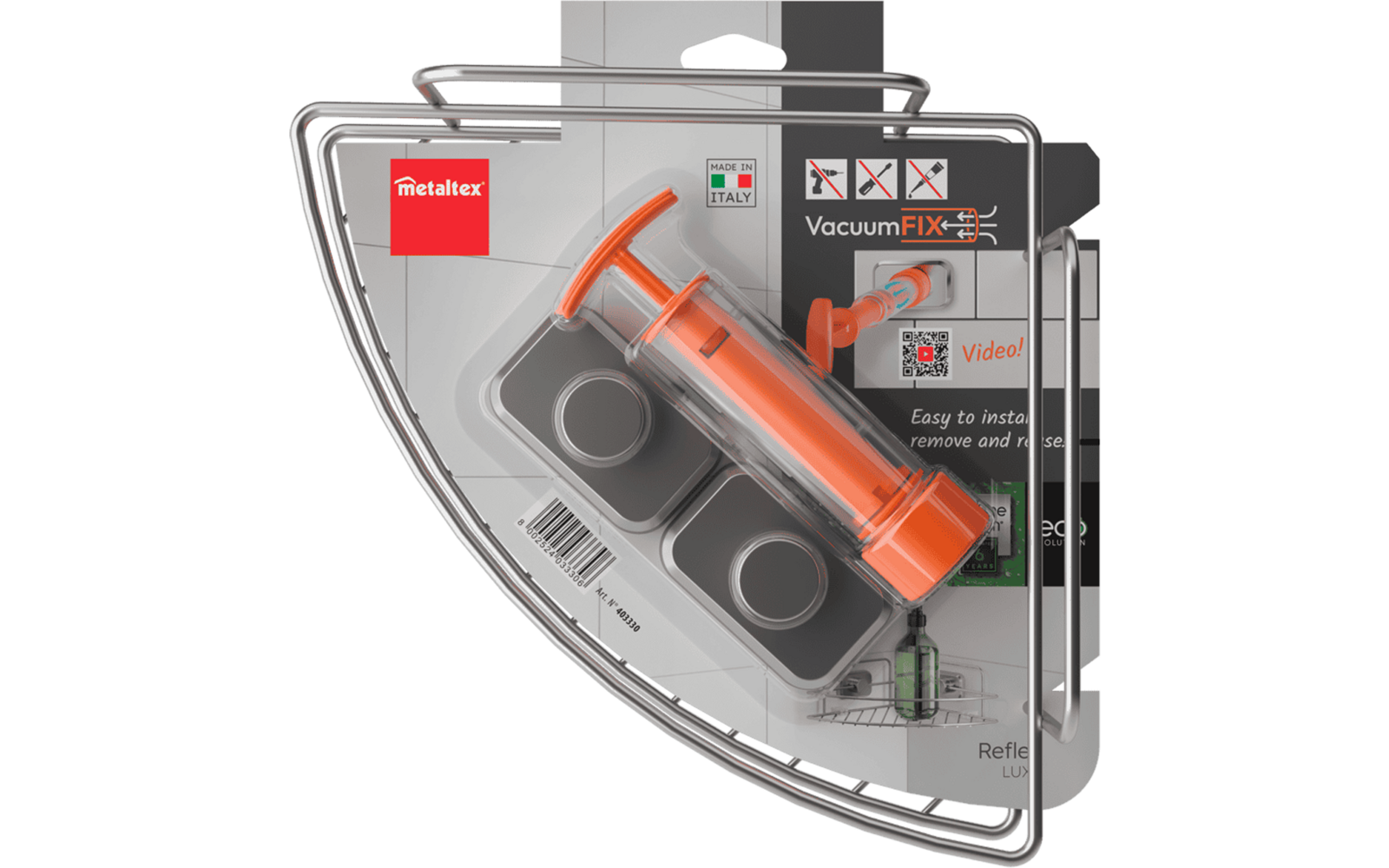 Image du produit Metaltex Reflex LUXY VacuumFix Eckregal 1