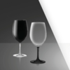 Brunner set of 2 wine glasses Thango Black