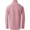 Rückansicht einer rosa Jacke mit hohem Kragen und langen Ärmeln