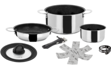 197199 - Brunner Academy Vacuum Kochtopfset 5+1 stapelbar Ø 22 cm