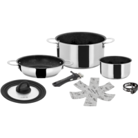 Brunner Academy Vacuum steelpannenset 5+1 stapelbaar &Oslash; 22 cm