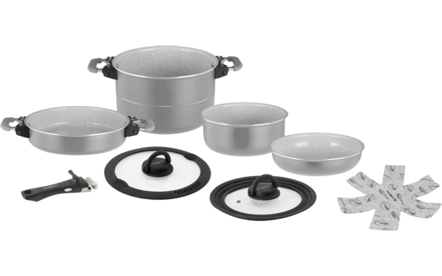 Brunner Fusion 7+1 Ø 22 cm cooking set with ceramic coating 7-piece set with 2 pots and 2 pans