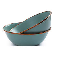 Barebones emailliertes Sch&uuml;ssel Set Enamel 2 teilig mint