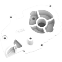 Fiamma housing lock left for awning F80L 450-600 - color Polar White Fiamma spare part number 98673-257