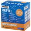 Blaues und orangefarbenes Verpackungsbox mit der Aufschrift 'REFILL' und Produktinformationen