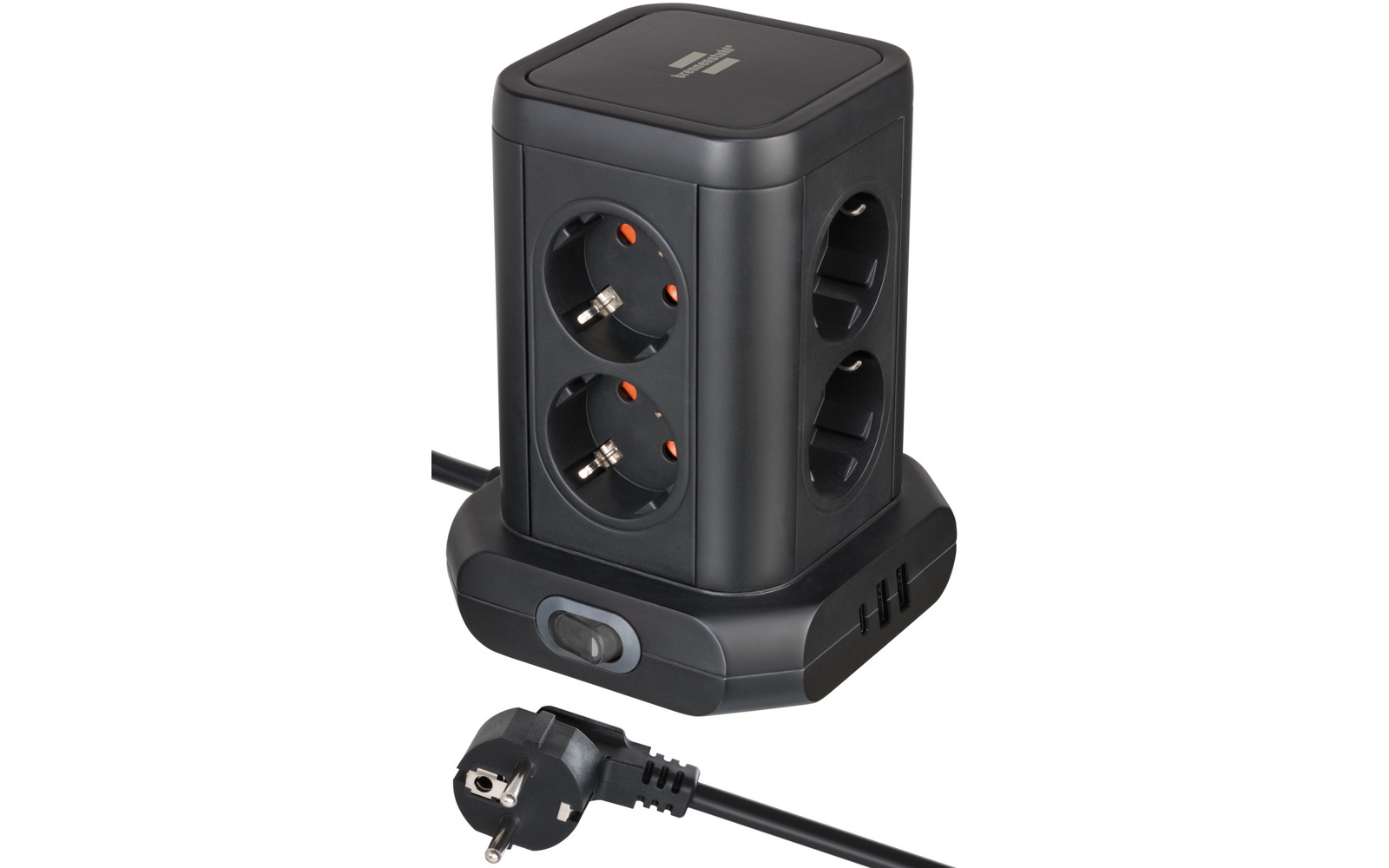 Produktbild Brennenstuhl Steckdosenturm Mehrfachsteckdose 8-fach 3680 Watt  1