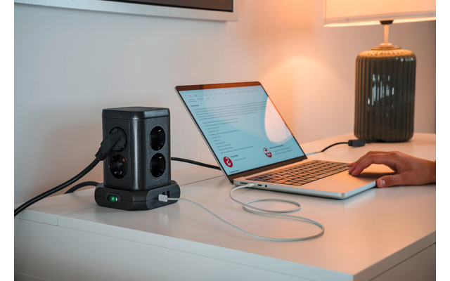 Produktbild Brennenstuhl Steckdosenturm Mehrfachsteckdose 8-fach 3680 Watt  1